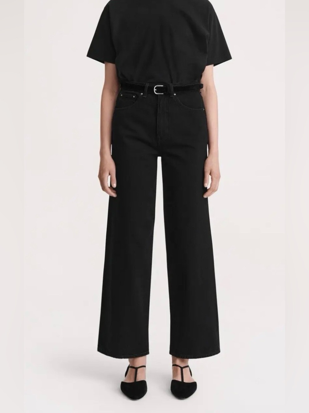 Toteme Flared Denim Jeans - Black